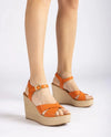 Wedge heel platform sandals