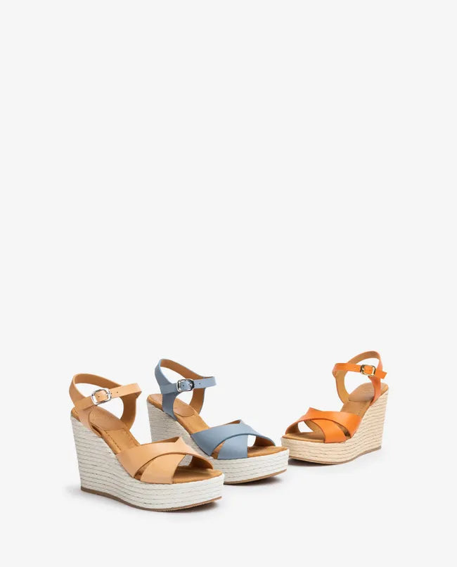 Wedge heel platform sandals